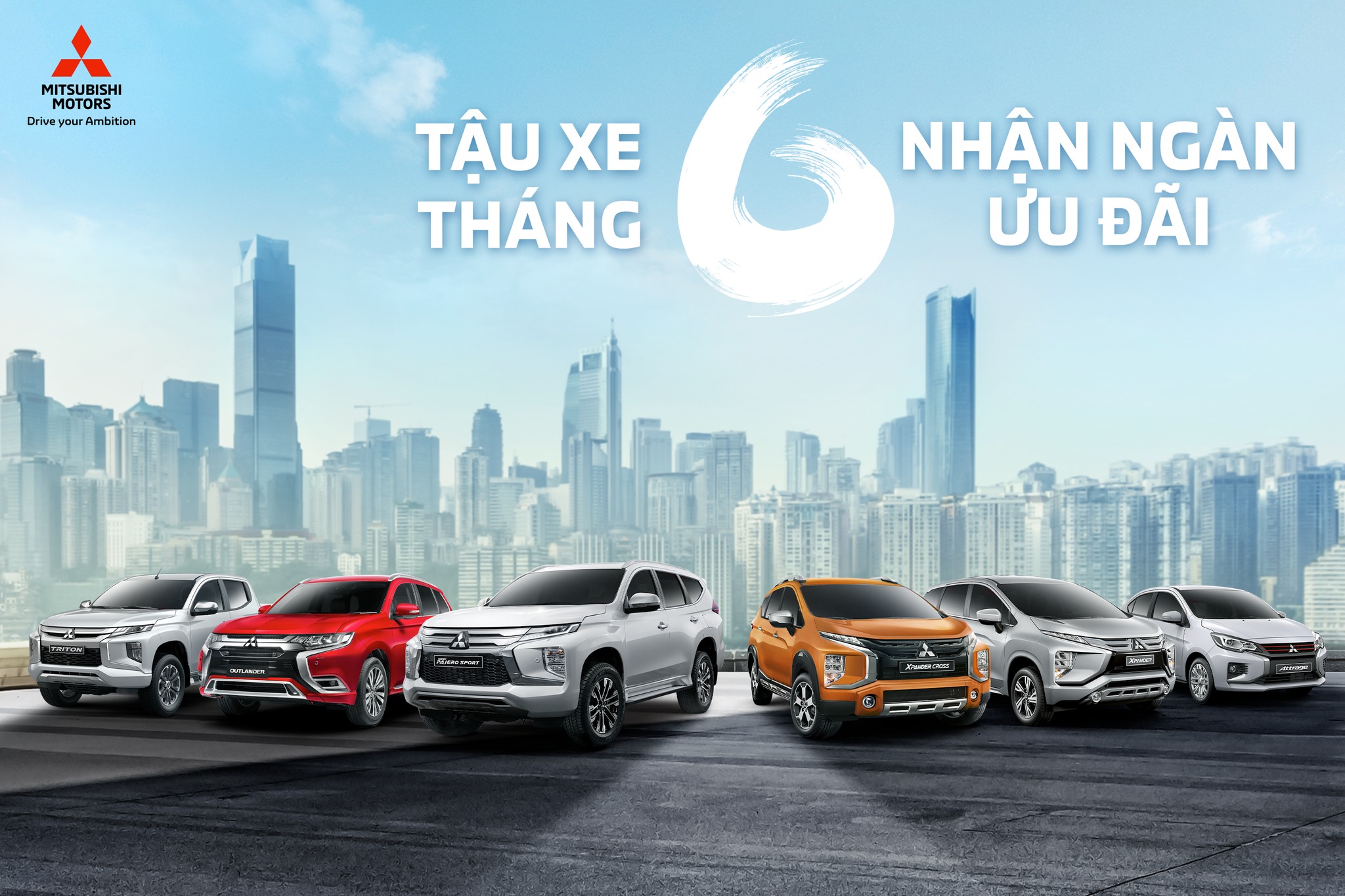 Ưu đãi hấp dẫn các dòng xe Mitsubishi Tháng 06/2022