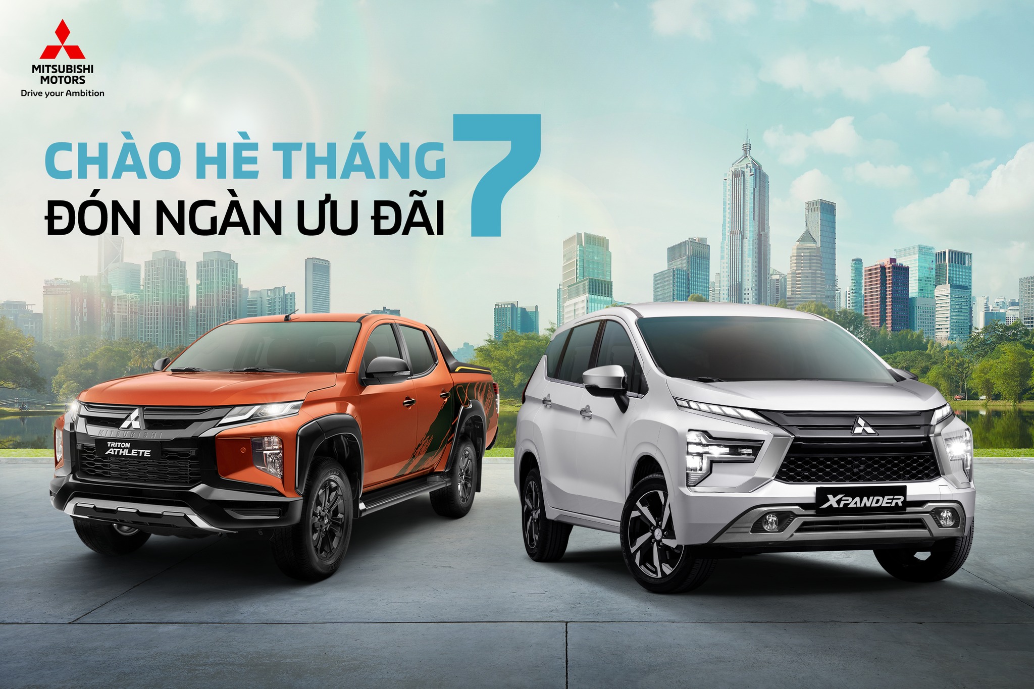Ưu đãi hấp dẫn các dòng xe Mitsubishi Tháng 07/2022